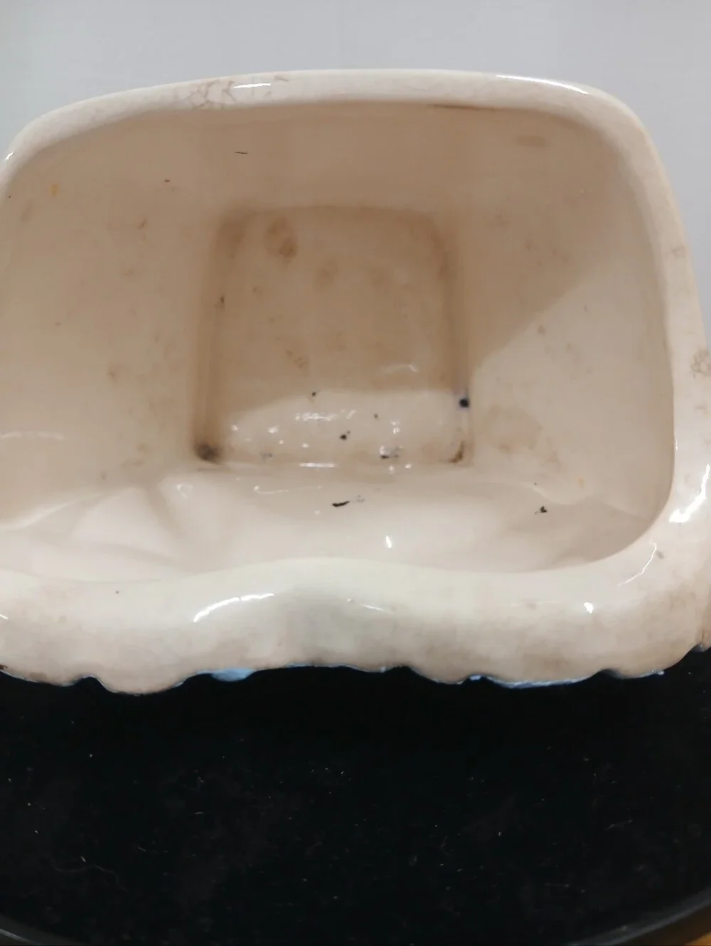 Vtg Lefton Valentines Kissing Doves Ceramic Planter #964